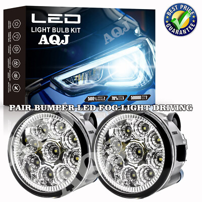 PAir of Bumper White LED Fog Light Driving Lamps For INFINITI FX50 2009-2013