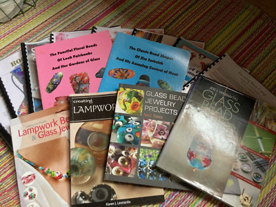 Lot of Glass Lampworking Beads Books  e-books and tutorials Jewelry Making