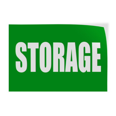 Decal Stickers Storage Promotion Business Vinyl Store Sign Label ...
