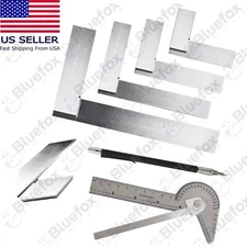 Engineers Marking and Measuring Sqaure Set 7 Piece- Try Square Scriber