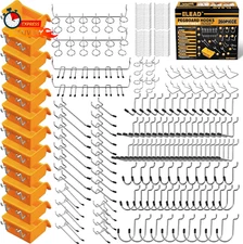 ELEAD 260 Piece Pegboard Hooks 1/8 and 1/4 Inch Peg Board Organizer Accessories 