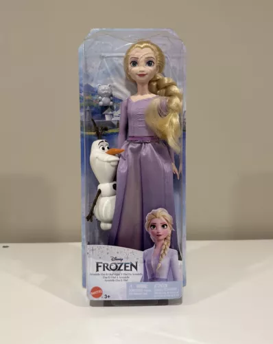 Disney Frozen 2 Elsa Fashion Doll & Olaf Figure Set NEW
