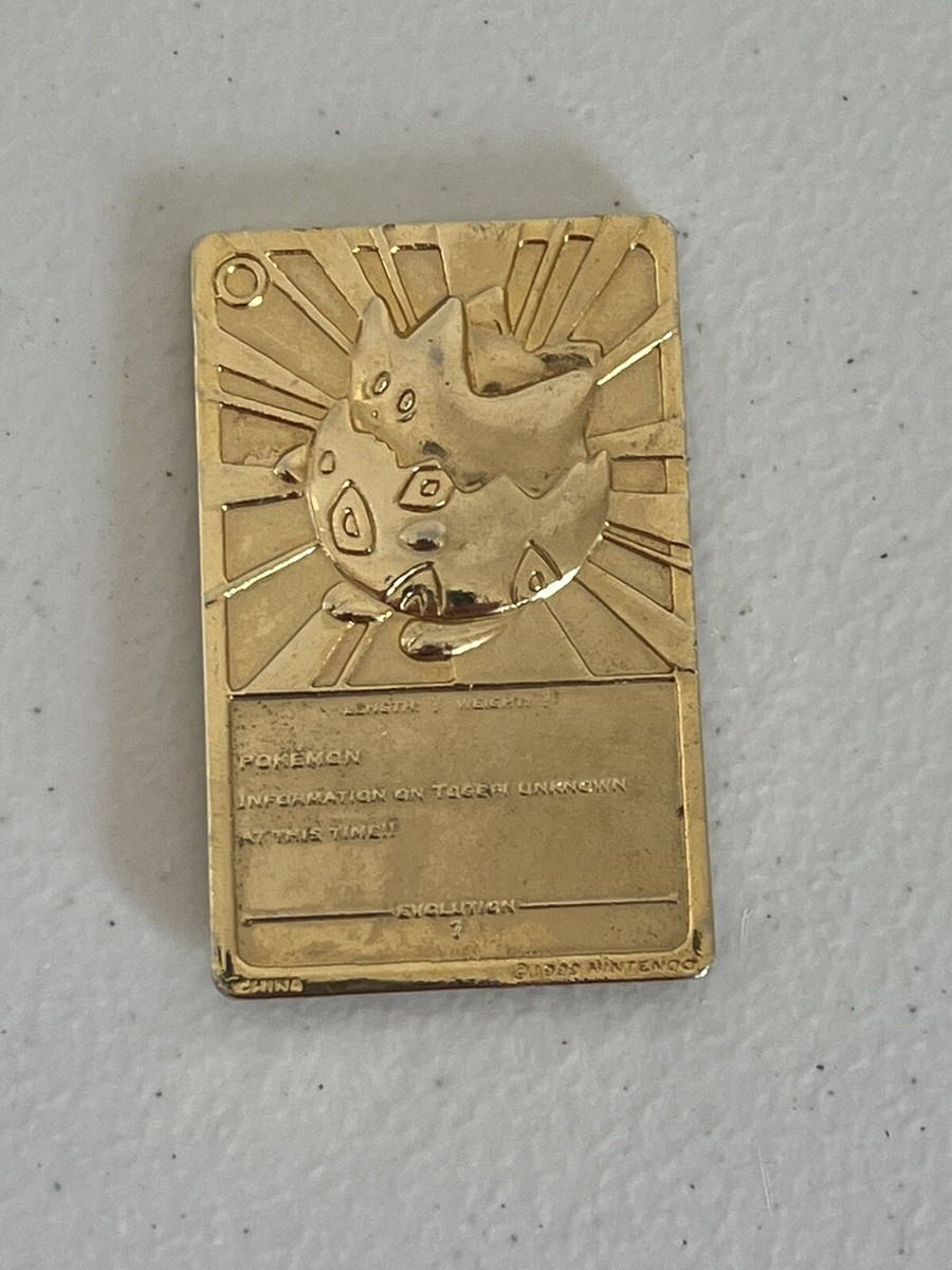 24k gold plated pokemon trading card togepi | eBay