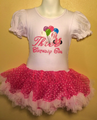 Minnie Mouse Birthday Dress 3 year old HOT PINK Girl Baby Toddler | eBay