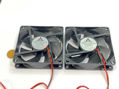 2 x Computer fan 8020 GDStime 8cm 80mm DC 12v Brushless Cooling 2pin Blower G12