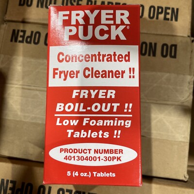 Fryer Puck 401304001 4oz Deep Fryer Cleaner Tablets 5 Tabs/Box. NN2