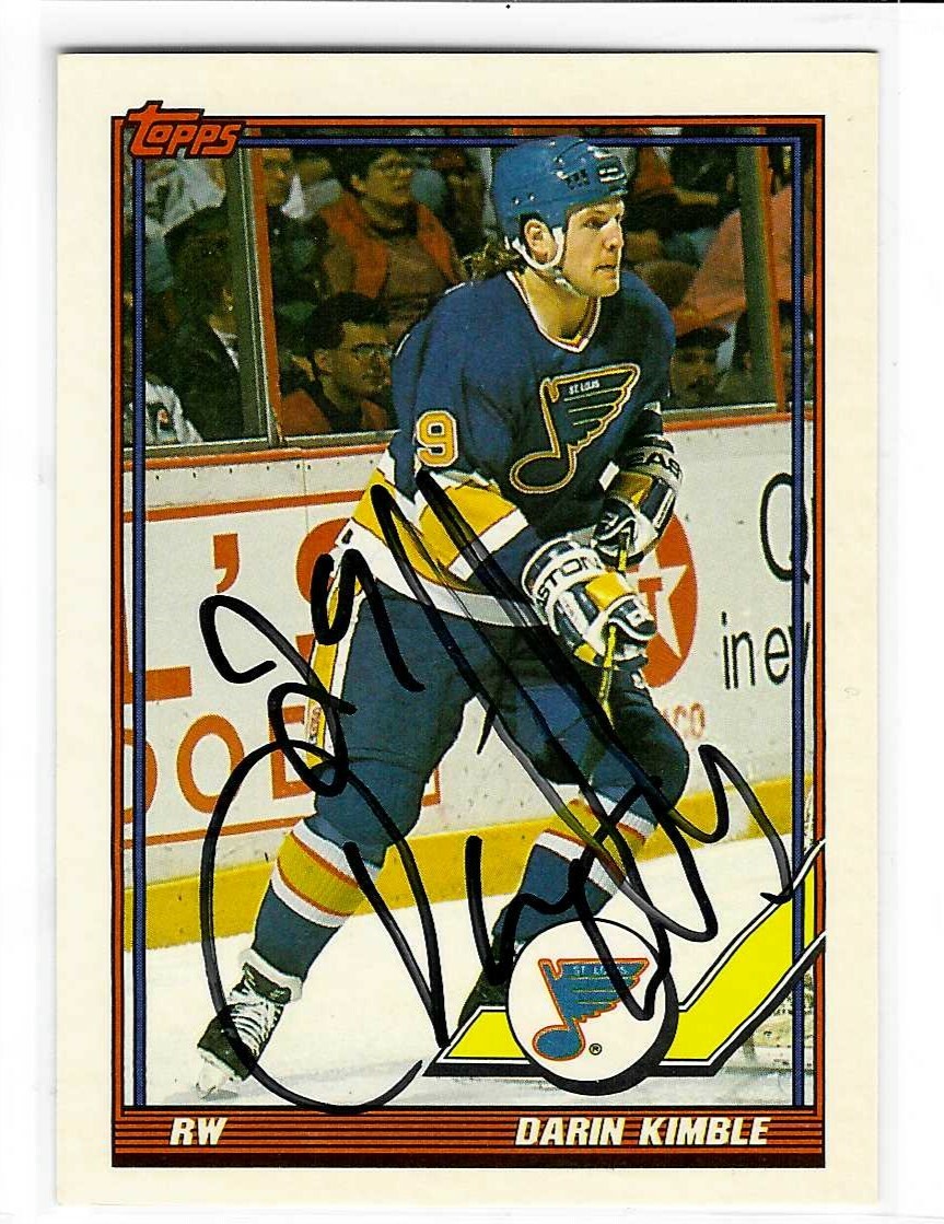 Darin Kimble Signed 1991/92 Topps Card #156