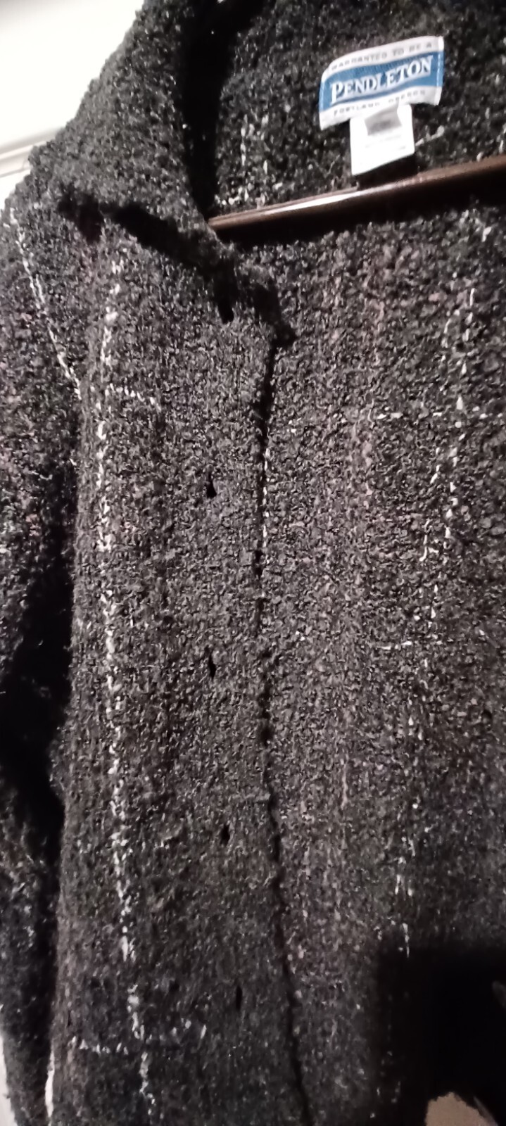 Women's Dark Gray Pendleton Button Down Sweater S… - image 2