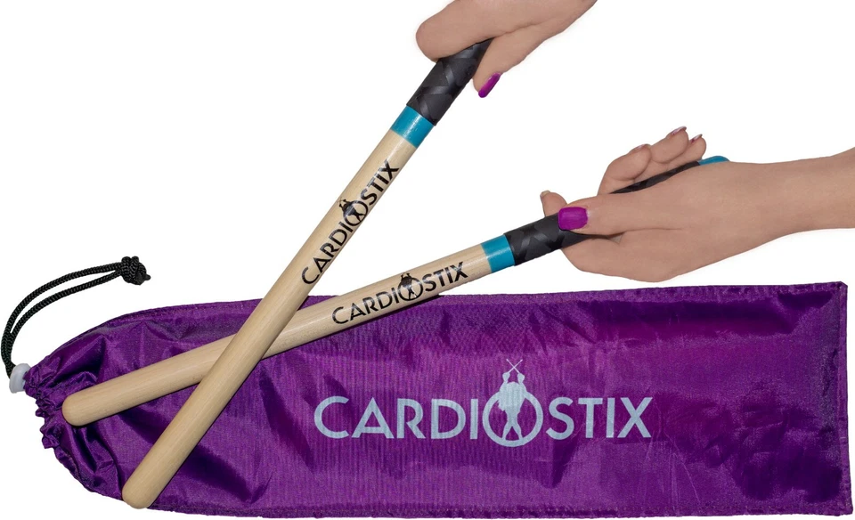 CARDIOSTIX PALOS DE FITNESS AGARRE EXTRA PONDERADO CON BOLSA Foto 3 de 4