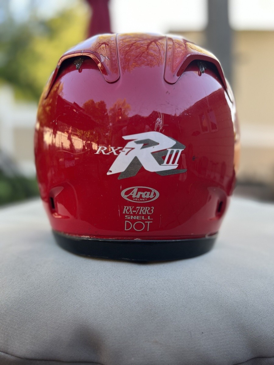 美品Arai RX7RR3 Vintage Arai RX-7RR3 Red Full Face Helmet Size Small | eBay