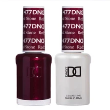 DND - Gel Polish & Matching Nail Lacquer - 477 Red Stone