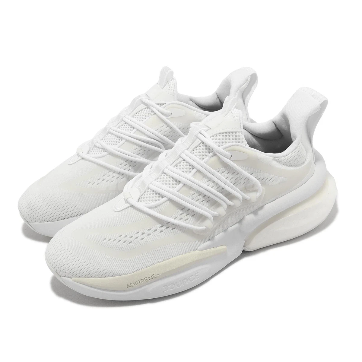 Adidas Women's Alphaboost V1 Casual Shoes in White/White Size 8.5