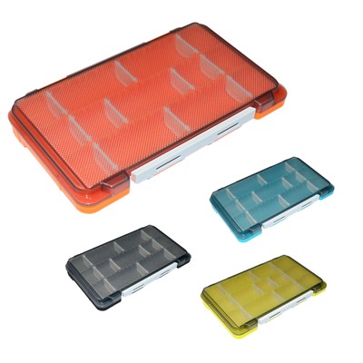 1pc Double Sided Tackle Storage Box Plastic Fishing Lure Bait Organizer Case