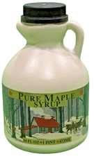 Case of 10 Empty, New, Maple Syrup Plastic Pint Jugs with tamper evident caps