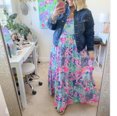 chinese dress ladies TERESA MAXI DRESS, MULTI LET IT GOGH main image 0
