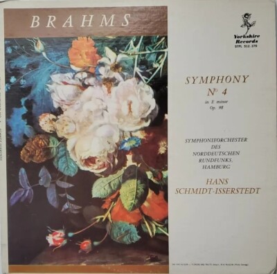 Brahms Symphony No. 4 In E Minor Op. 98 LP Vinyl Record Album 