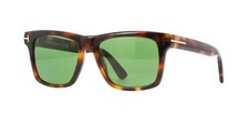 Tom Ford BUCKLEY-02 FT 0906 Blonde Havana/Green 53N Sunglasses