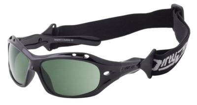 DIRTY DOG Curl II POLARISIERTE Sonnenbrille SCHWARZ/GRÜN NASSGLAS (SCHWIMMEND) 53397
