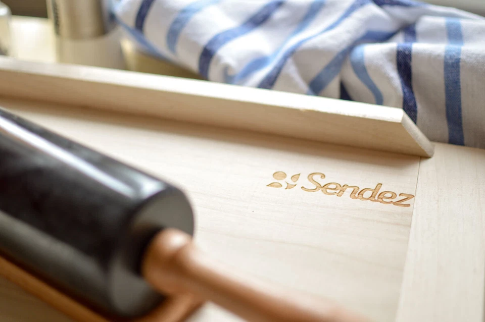 Backbrett  80x60 cm Teigbrett Nudelbrett Holz Brett Schneidebrett - Bild 4 von 4