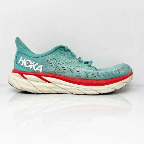 Hoka One One Womens Clifton 8 1119394 AEBL Blue Running Shoes Sneakers Sz 7.5 B