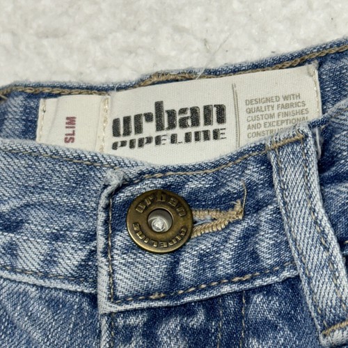 Urban Pipeline 100% Cotton Denim Blue Jeans Boys 10 Slim Light Wash Bootcut - Picture 5 of 9