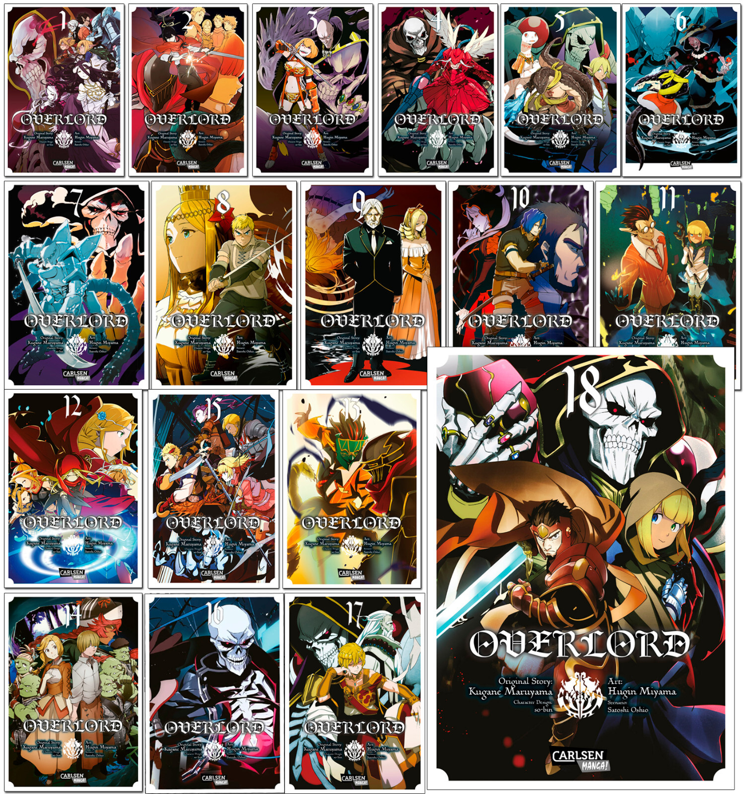 Thumbnail - Overlord Band 01-18 (auswahl) | carlsen Manga | Neu | deutsch | shōnen