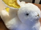 Vintage Fairview White & Yellow Satin Easter Bunny Rabbit Plush — photo 9