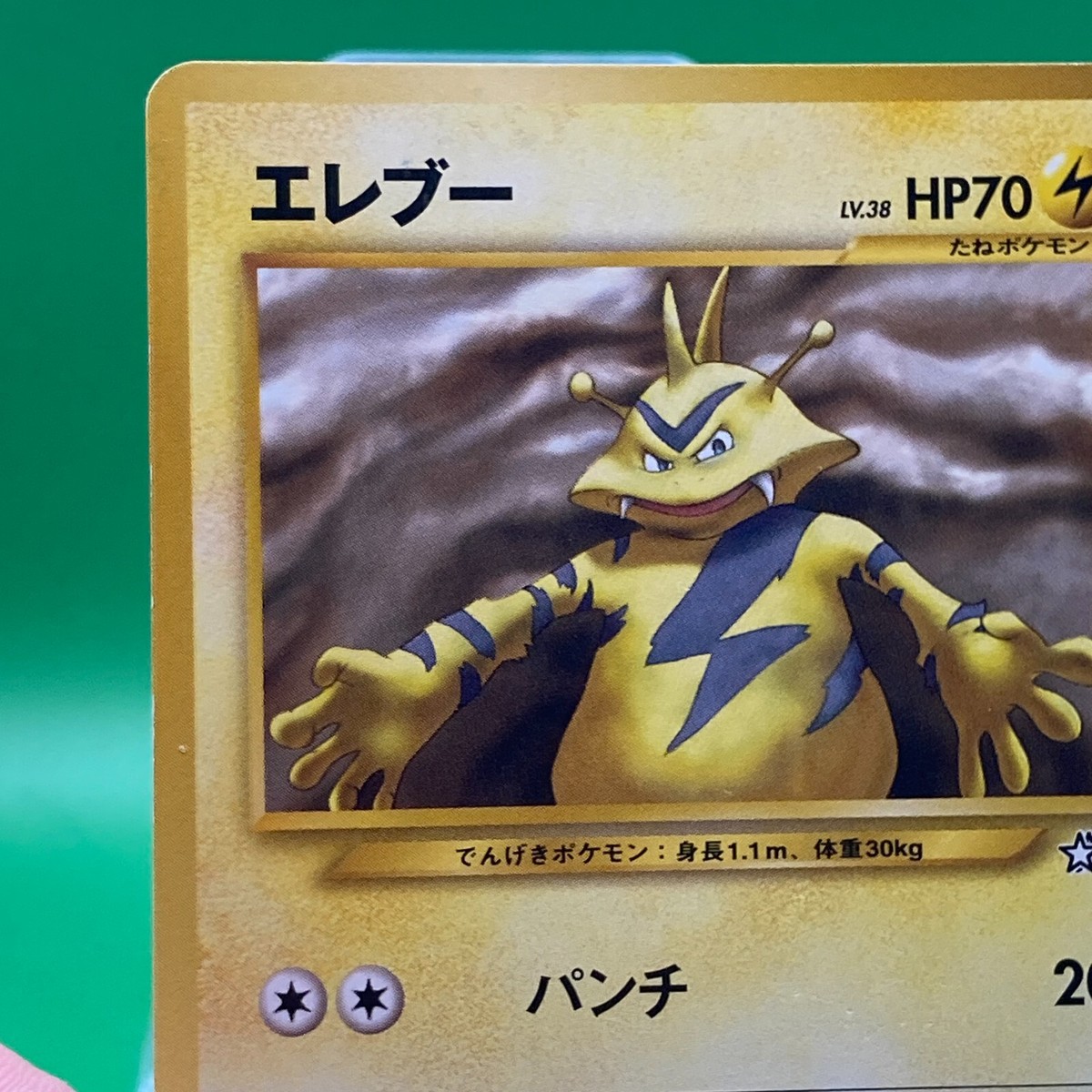 Electabuzz lv38 No.125 Pokemon Card Nintendo Japanese Old Back TCG