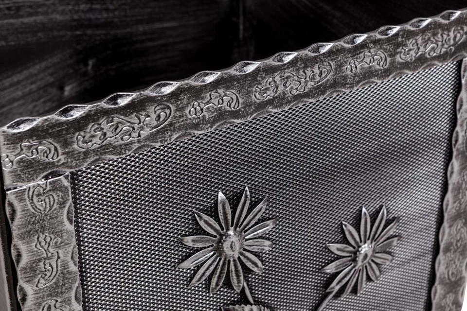 PORTALEGNA PICCOLO CON RUOTE COLOR ARGENTO - Immagine 4 di 4