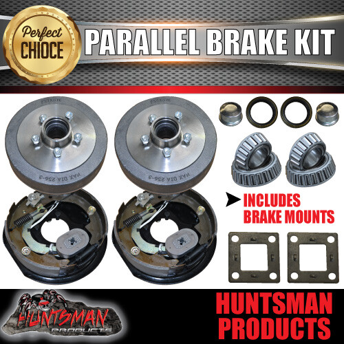 10" Parallel Trailer Electric Brake Kit. S.G Cast Drums. Caravan, Camper Brakes eBay