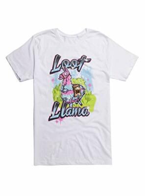 Fortnite Loot Llamma Graffiti Men's White T-Shirt