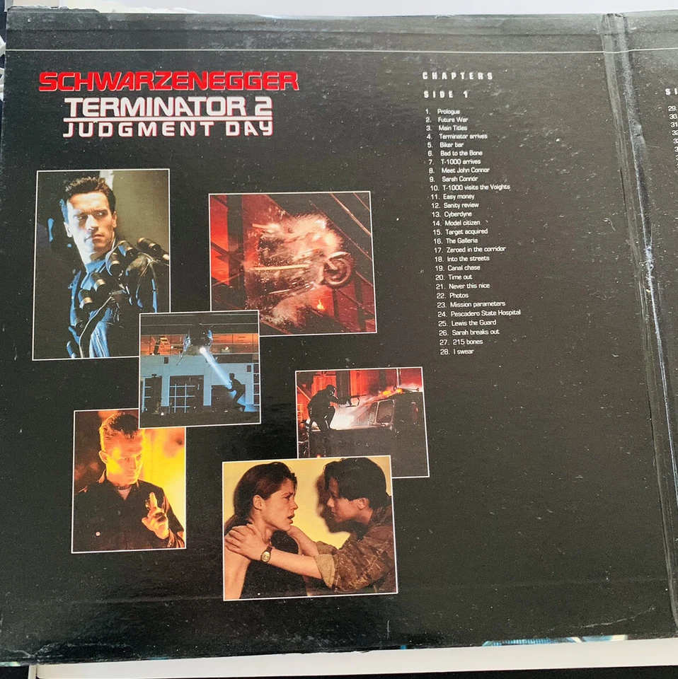 Terminator 2  Judgement Day  widescreen Laserdisc Arnold Schwarzenegger  - Image 3 of 4