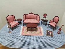 Bespaq Rose Loveseat, 2 Armchairs, Coffee, 2 Side Tables,Floral, Reutter & more!