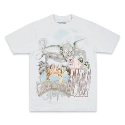 Travis Scott Europe Tour Utopia Circus White Tee