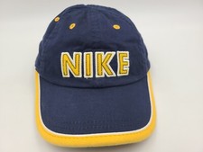 Child Nike Spellout Adjustable Hat Cap Baseball Golf Kid Boy Girl Blue Yellow