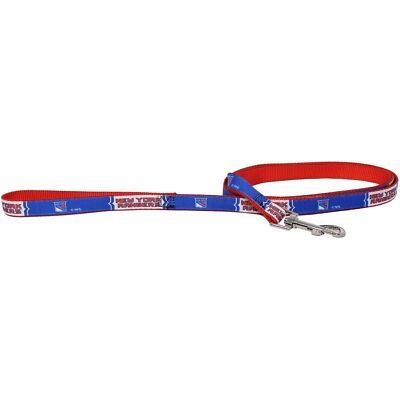 NEW YORK RANGERS DOG CAT PET 6FT NYLON LEAD LEASH SMALL MEDIUM LARGE