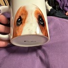 Hush Puppies Advertising Mug White with Brown & Black Dog Face Graphic — photo 7