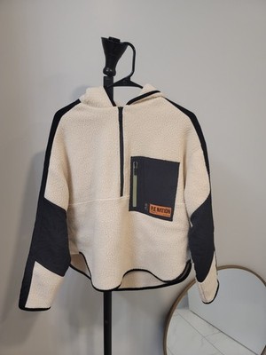 PE NATION FLEECE JACKET Size Ladies Xs Ivory