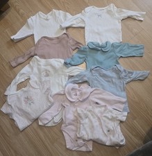 Bundle Baby Girls Romper Babygrow 0/1m