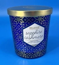 Bellevue Luxury Candles Sapphire Cashmere 2 Wick
