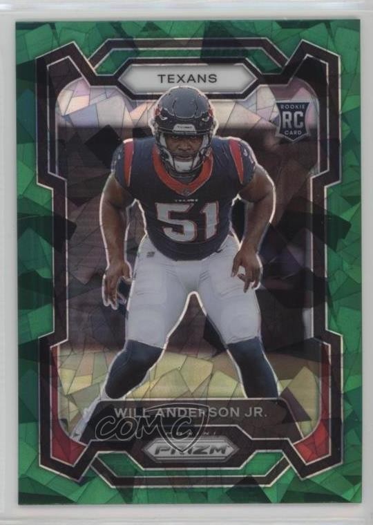 2023 Panini Prizm Rookies Green Ice Prizm Will Anderson Jr #342 Rookie RC 0qw3