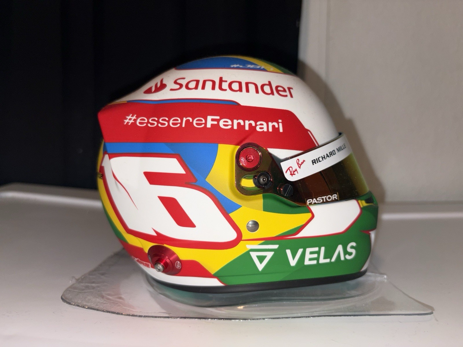 Formula 1 Scuderia Ferrari Charles Leclerc Brazil 1/2 Mini Helmet