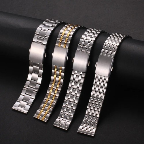 High Quality solid Stainless Steel watch Strap mens metal Bracelet 18 20 22mm.