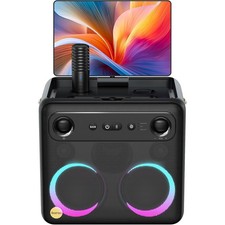 Karaoke Machine Ikarao Smart 300W Lyrics Display 2 Mics
