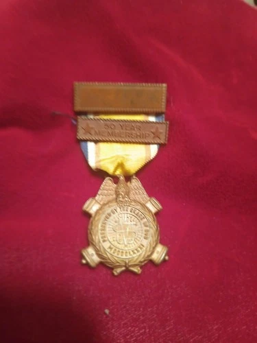 Original US GAR Medal 50 year Membership Sons of Union Veterans of the Civil War
