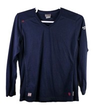 Ariat FR Women's Large Navy Blue Long Sleeve CAT 1 Flame Resistant Shirt