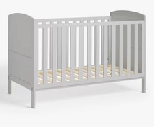 John Lewis Wilton Grey Cot Bed Convertible for Toddler Nursery Furniture
