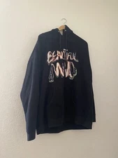 Rod Wave Beautiful Mind 2022 Tour Shirt Sweatshirt Hoodie  xxL Concert black