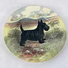 Vintage Royal Doulton England D5386 Scottish Terrier Plate (H5) S#551