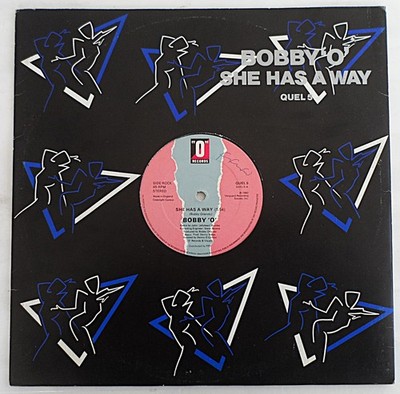 BOBBY O - SHE HAS A WAY / BEAT BY BEAT 12'' VINYL 1982 QUEL5 *VG+/G+*